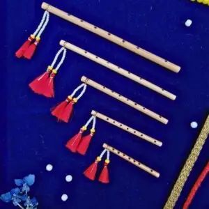 Vansali with bead strands & silk tassels